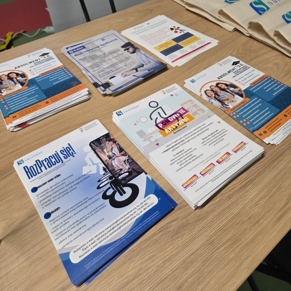 Ulotki dotyczące programów aktywizacji